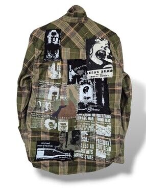 Patchwork Grunge Style Flannel